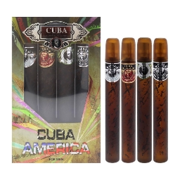 Set - apa de toaleta CUBA - pentru barbati - America - 4 x 35 ml   