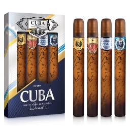 Set - apa de toaleta CUBA - pentru barbati - Quad I - 4 x 35 ml    