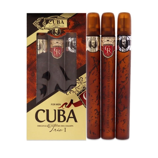 Set - apa de toaleta CUBA - pentru barbati - Trio I - 3 x 35 ml  