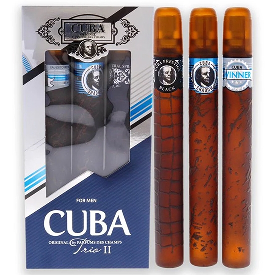 Set - apa de toaleta CUBA - pentru barbati - Trio II - 3 x 35 ml 