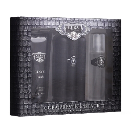 Set - apa de toaleta 90 ml + gel de dus 200 ml + after shave 100 ml - CUBA - pentru barbati - Black