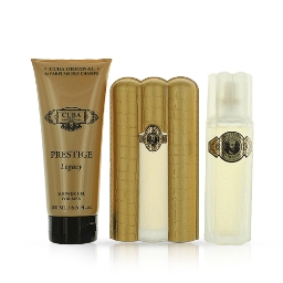 Set - apa de toaleta 90 ml + gel de dus 200 ml + after shave 100 ml - CUBA - pentru barbati - Legacy