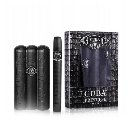 Set - apa de toaleta 90 ml + 35 ml - CUBA - pentru barbati - Black