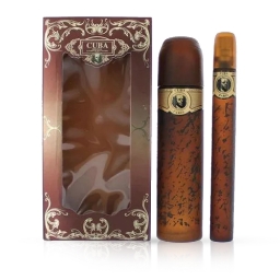 Set apa de toaleta - CUBA - pentru barbati - Gold - 100 ml + 50 ml