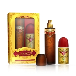 Set apa de toaleta + deodorant roll on - CUBA - pentru barbati - Royal