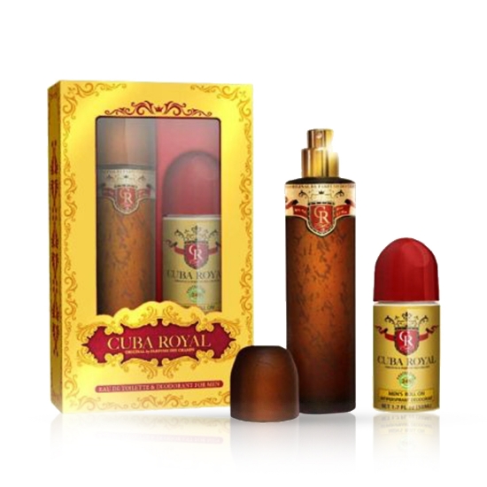Set apa de toaleta + deodorant roll on - CUBA - pentru barbati - Royal