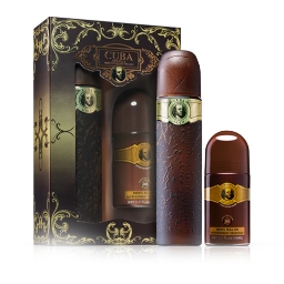 Set apa de toaleta + deodorant roll on - CUBA - pentru barbati - Gold
