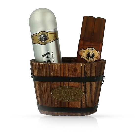 Set deodorant spray 200 ml + after shave Cuba 100 ml - CUBA - pentru barbati - Gold 