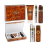 Set - apa de toaleta 35 ml si 100 ml+ gel de dus 200 ml + after shave 100 ml  + deodorant spray 200 ml- CUBA - Must have Gold 