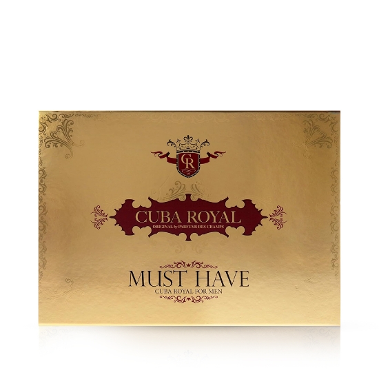 Set - apa de toaleta 35 ml si 100 ml+ gel de dus 200 ml + after shave 100 ml  + deodorant spray 200 ml- CUBA - Must have Royal