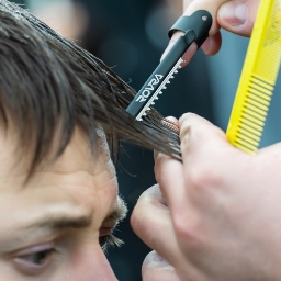 Brici din otel inoxidabil - POP BARBERS- Negru mat