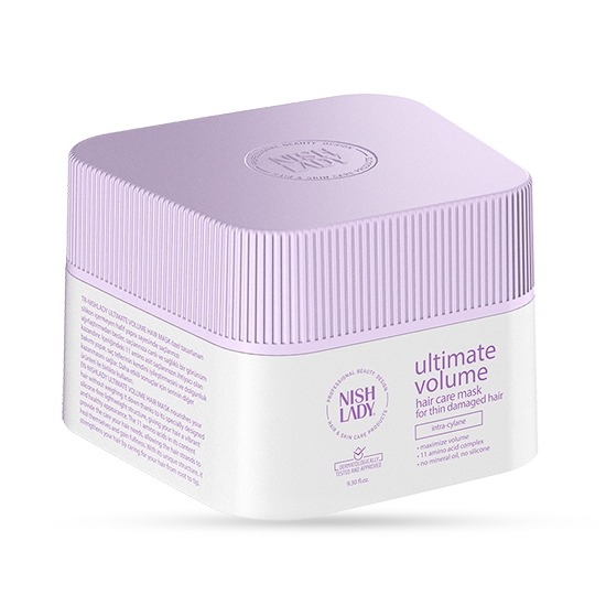 Masca pentru parul deteriorat - NISH LADY -  ULTIMATE VOLUME - 275 ml 
