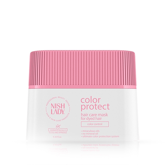 Masca pentru parul vopsit - NISH LADY -  COLOR PROTECT - 275 ml 