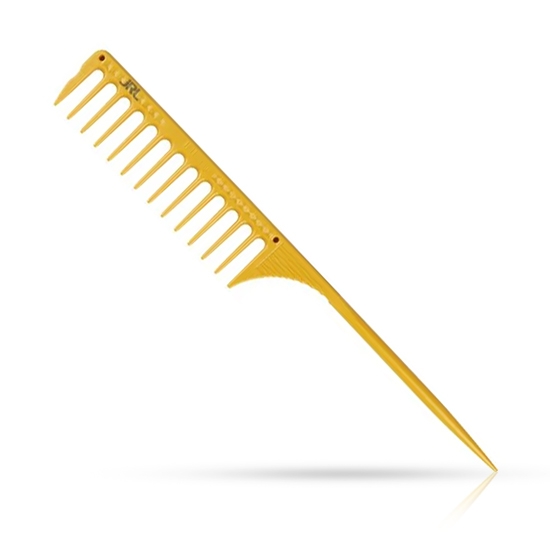 Pieptene - JRL - frizerie/coafor - Galben - J1042 - cu coada