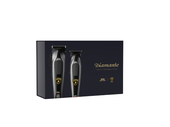 Set JRL Profesional - Diamante - Masina de tuns 2025C + Masina de contur 2025T - Black - fara fir 