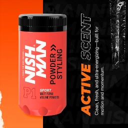 Pudra de volum - NISH MAN - SPORT - 20 gr 