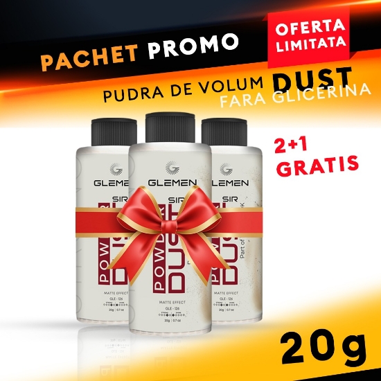 Pachet promo - GLEMEN  Dust - Pudra de volum - 2+1 GRATIS