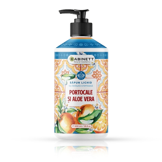 Sapun Lichid - KABINETT - 500 ml - Portocale si Aloe Vera