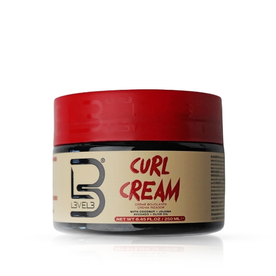 Crema pentru bucle - L3VEL3 -  ulei cocos - 250 ml  