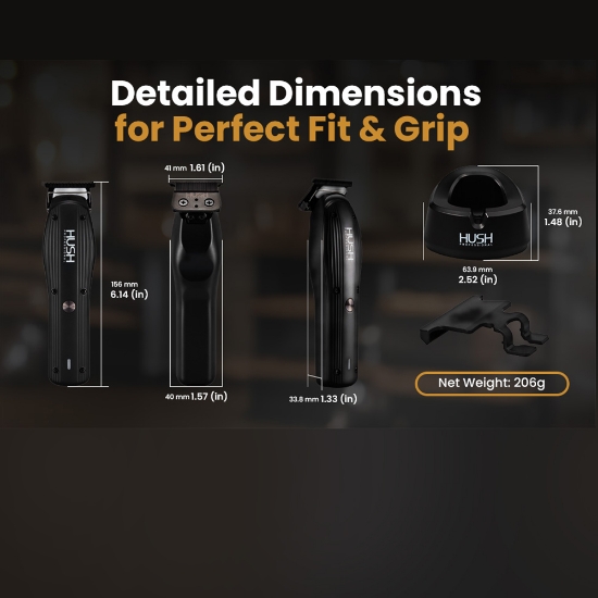 Imagine Masina de contur - HUSH PROFESSIONAL / T2 - 7200 RPM - fara fir 