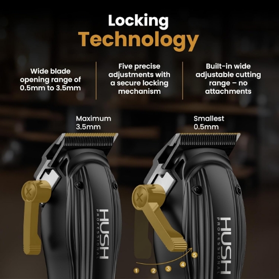 Imagine Masina de tuns - HUSH PROFESSIONAL / C2 - 7200 RPM - fara fir 