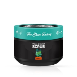 Imagine Scrub fata si corp - SHAVE FACTORY - menta - 300 ml