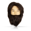 Imagine Cap de manechin + barba EXALTO - MIKE - par 100% natural