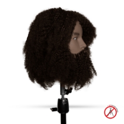 Cap de manechin +barba  EXALTO - SCOTT - par afro 100% natural