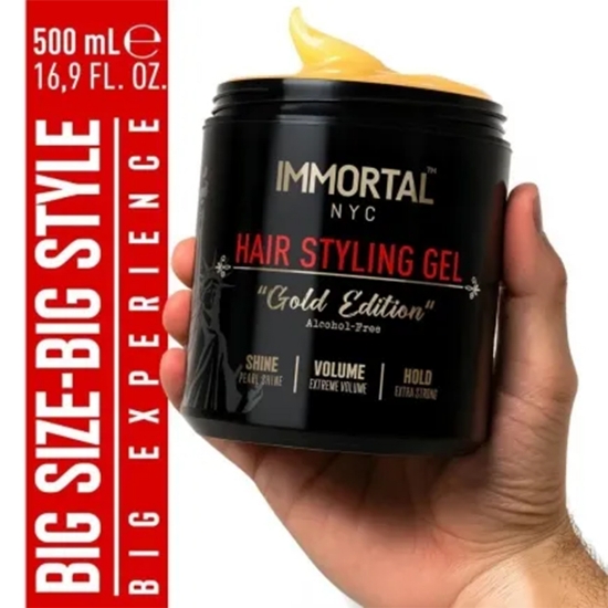 Imagine Gel de par - IMMORTAL - Gold Edition  - Fara alcool - 500 ml