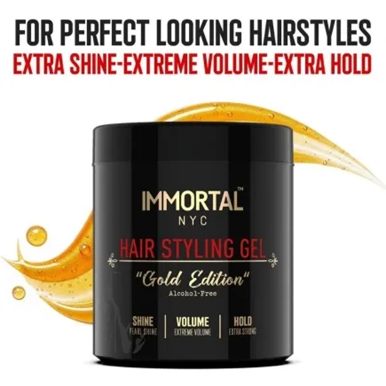 Imagine Gel de par - IMMORTAL - Gold Edition  - Fara alcool - 500 ml