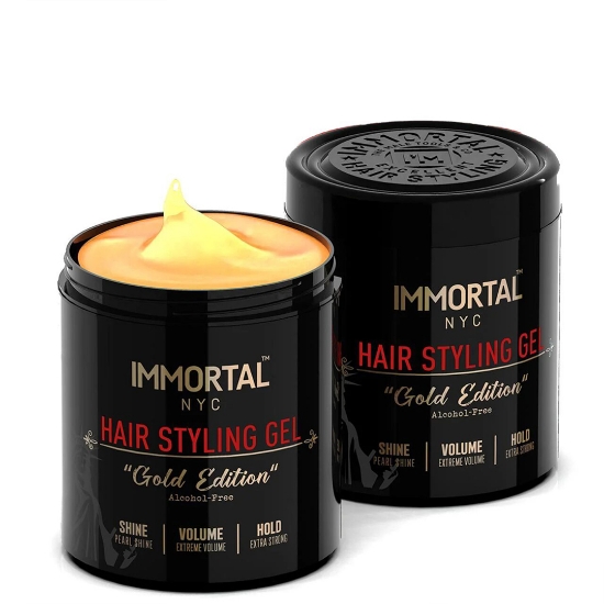 Imagine Gel de par - IMMORTAL - Gold Edition  - Fara alcool - 500 ml