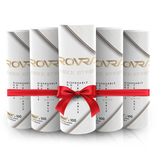 Imagine Pachet promo - Gulere de hartie Rovra pentru frizerie - set 5 role - 6 buc