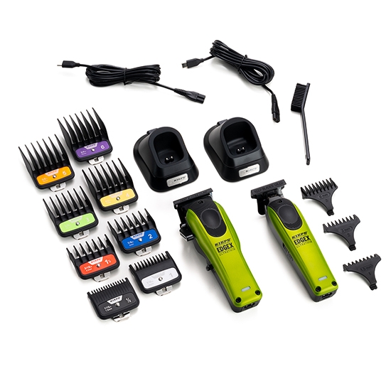 Imagine Set EDGE X - KIEPE - Masina de tuns + Masina de contur -  Ultra Thin - Verde