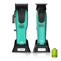 Set EDGE X - KIEPE - Masina de tuns + Masina de contur -  Ultra Thin - Albastru